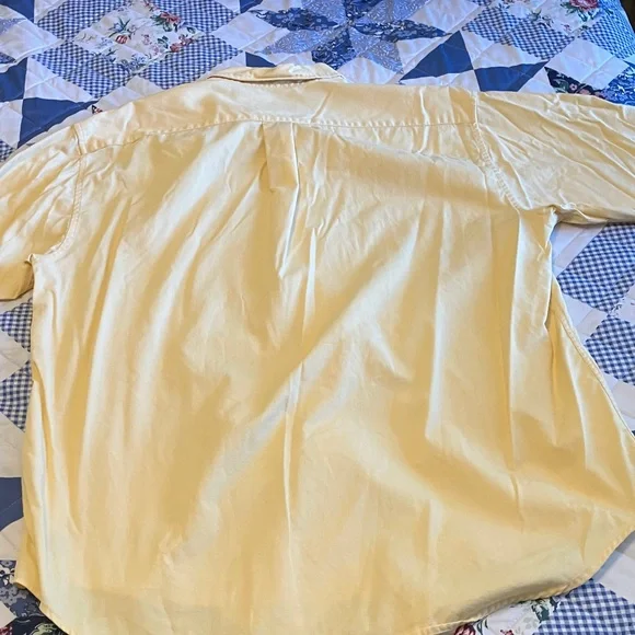 Alexander Julian Light Yellow Casual Button-Down Shirt - Picture 4 of 4